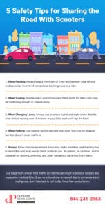 Scooter safety infographic