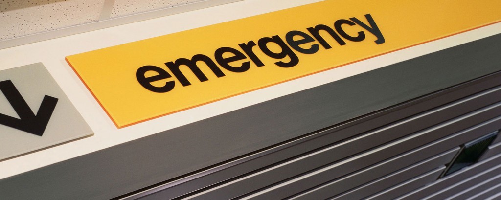 emergency room sign